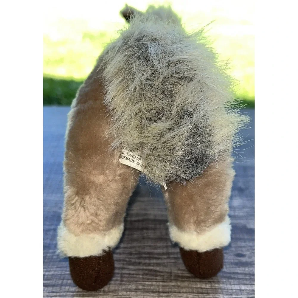 1999 Plushland Horse Pony Plush Stuffed Animal Tan Light Brown & White